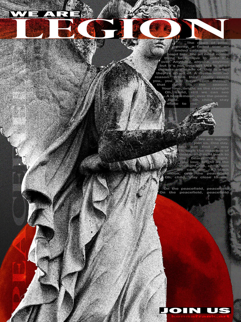 Ghost Peacefield Print: 11x14 in