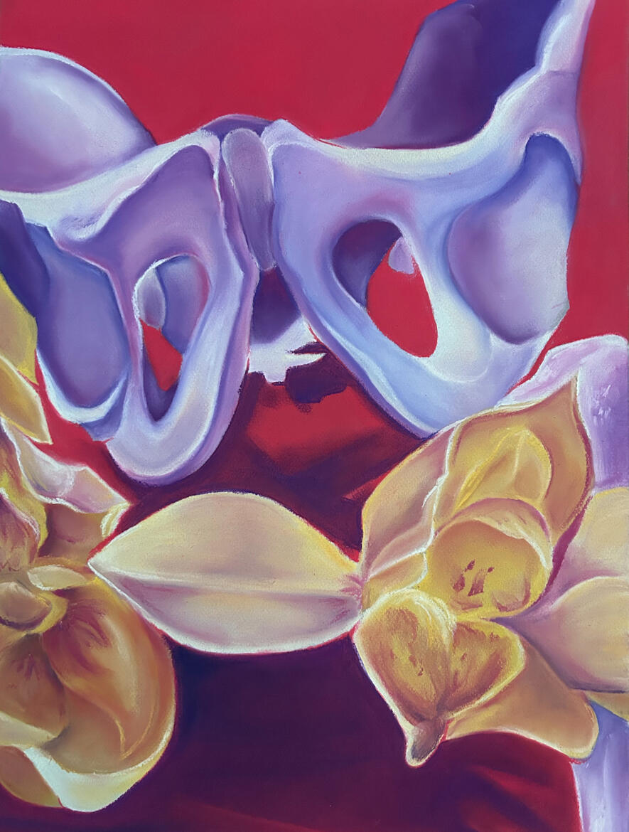 "Her Flower" 2025 - Pastel on Paper