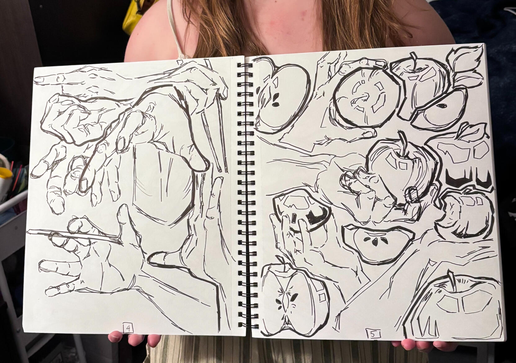 &quot;ANIM190 sketchbook spread&quot; 2025 - Ink on Paper