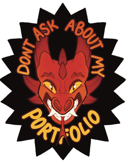 "Don't Ask About my Portfolio Grr Sticker"
