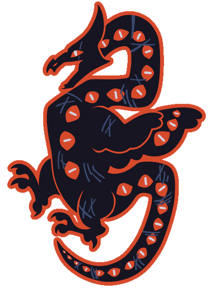 "Winged Serpent Sticker"