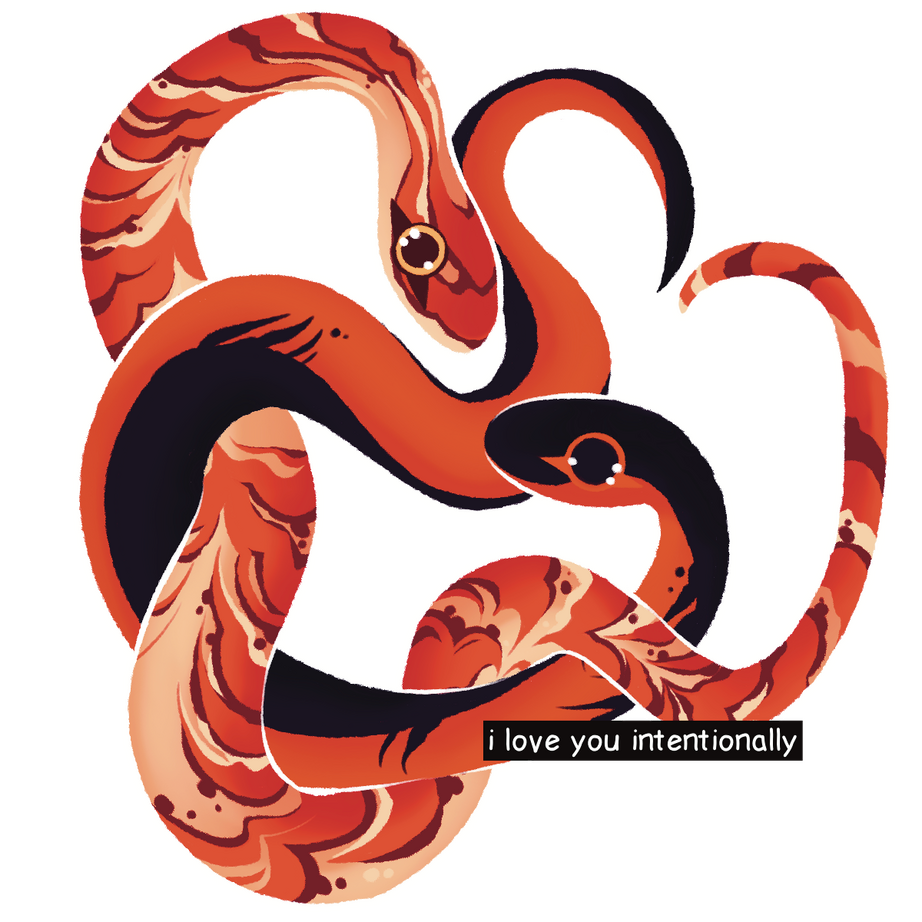 "i love you intentionally sticker"