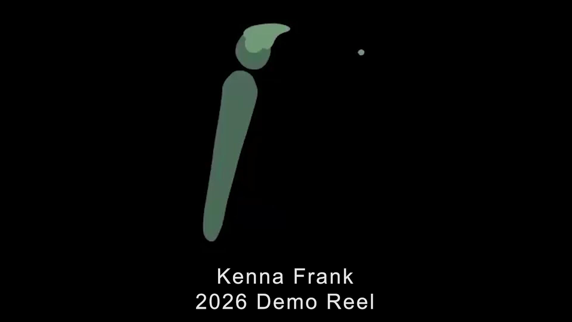 "Kenna Frank 3D Animation Demo Reel - 2026"